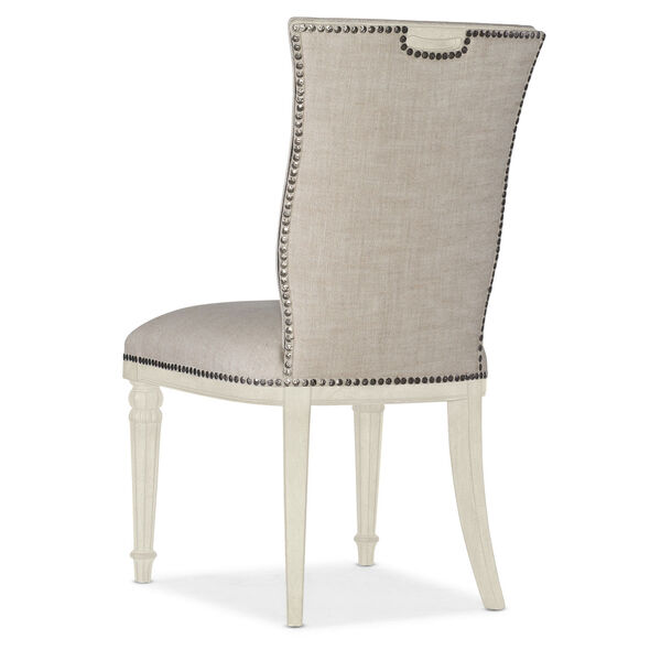 Traditions Soft White Upholstered Side Chair, image 2