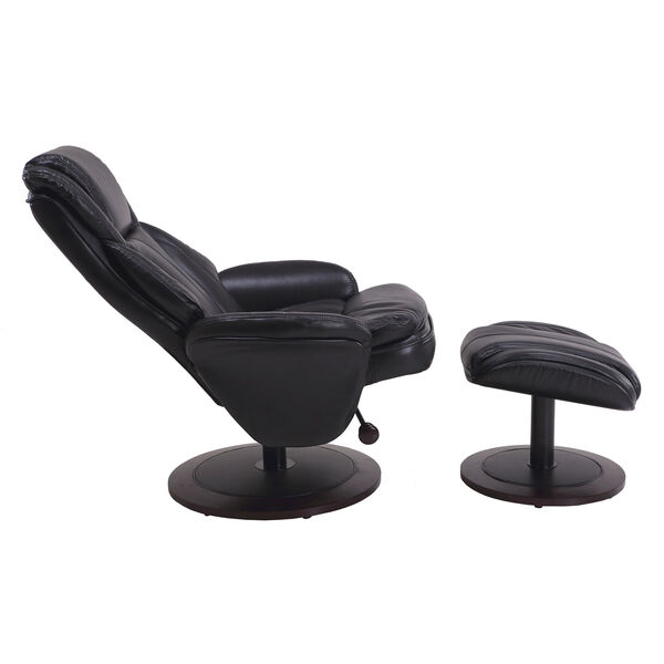 Relax-R Alpine Black Breathable Air Leather Recliner, image 4