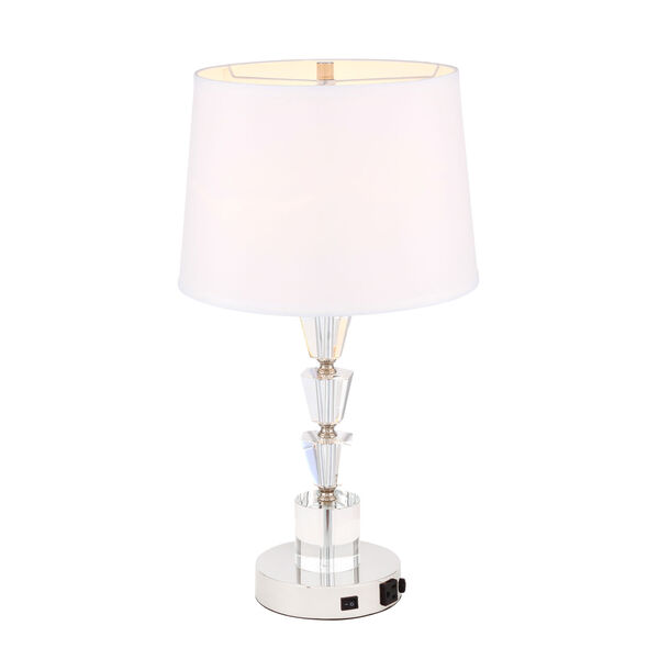 Jean Polished Nickel 14-Inch One-Light Table Lamp, image 4