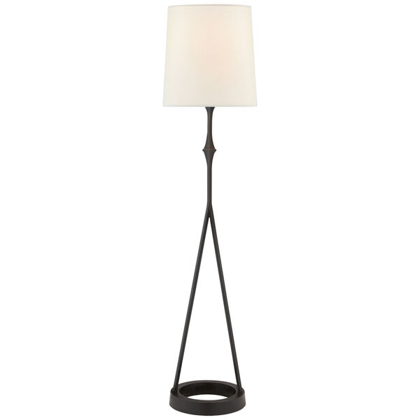 Dauphine Buffet Lamp in Aged Iron with Linen Shade by Studio VC, image 1