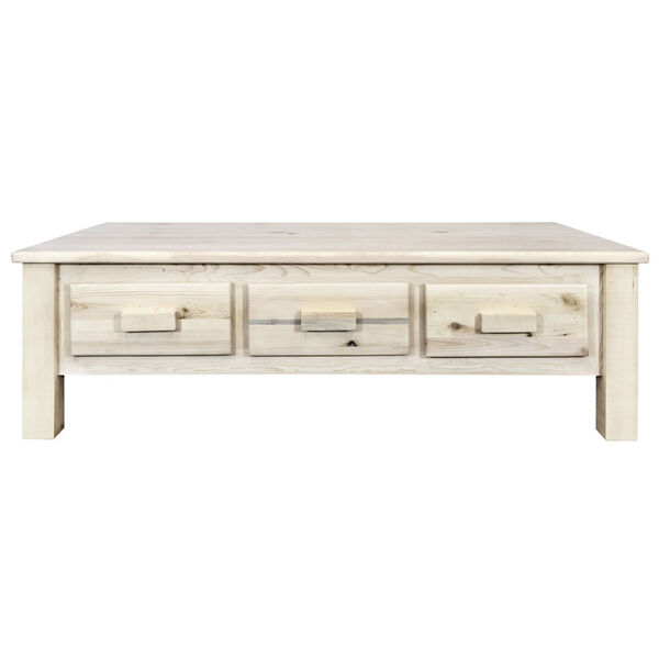 Homestead Natural Coffee Table with Six Drawers, image 2