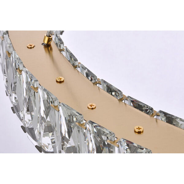 Monroe Gold 26-Inch Integrated LED Round Pendant, image 6