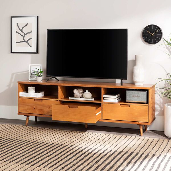 Ivy Caramel Three-Drawer TV Cabinet, image 7