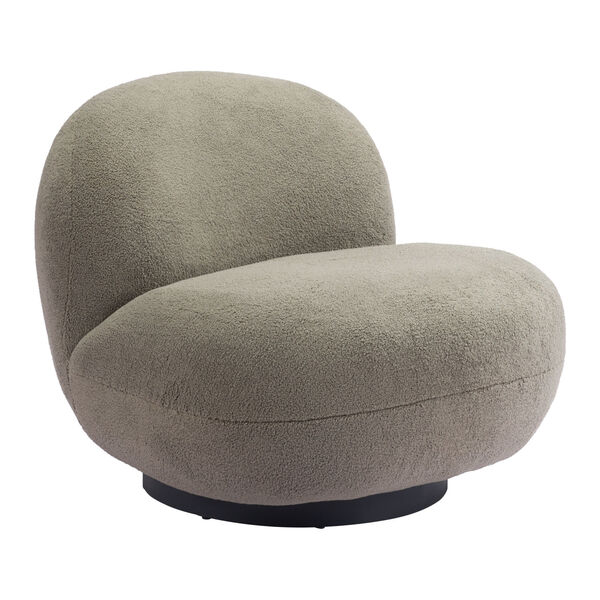 Myanmar Green and Matte Black Accent Chair, image 1