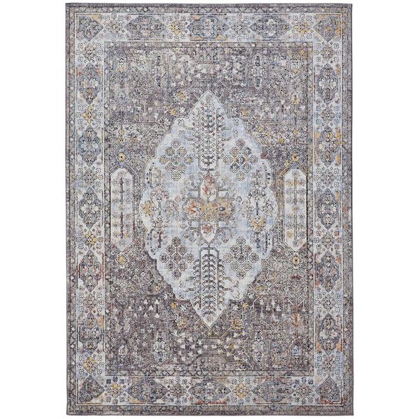 Armant Gray Blue Gold Area Rug, image 1