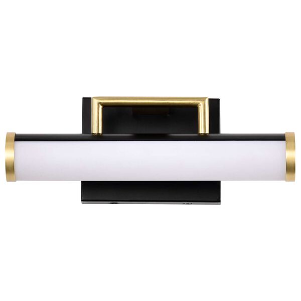 Solano Matte Black 12-Inch Integrated LED Bath Strip, image 5