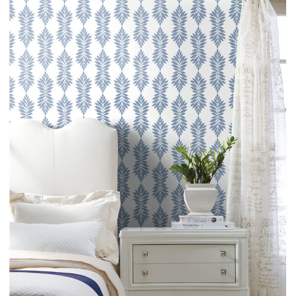 Waters Edge Blue Broadsands Botanica Pre Pasted Wallpaper, image 3