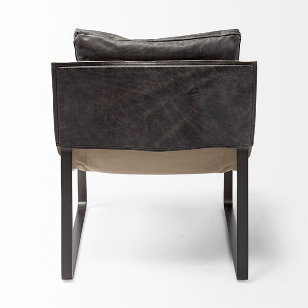 Hornet II Black Leather Arm Chair, image 5