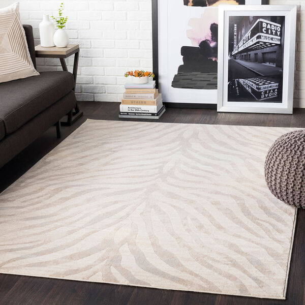 City Beige and Khaki Rectangular: 5 Ft. 3 In. x 7 Ft. 3 In. Rug, image 2