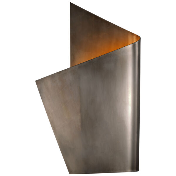 Piel Left Wrapped Sconce in Pewter by Kelly Wearstler, image 1