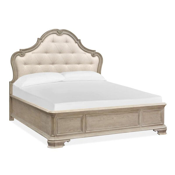 Jocelyn Weathered Taupe Bed Upholstered Headboard, image 2