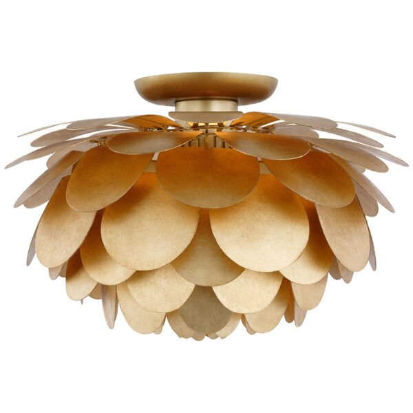 Cynara Large Flush Mount in Gild by Chapman  and  Myers, image 1