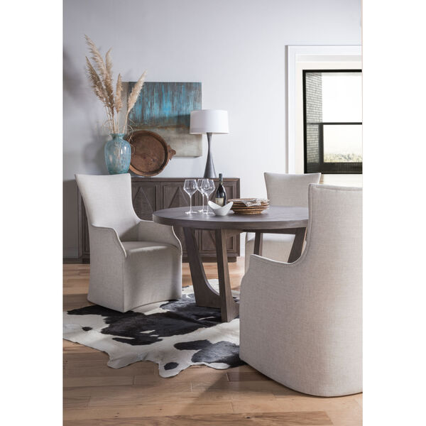 Signature Designs Beige Juliet Arm Chair With Casters, image 2
