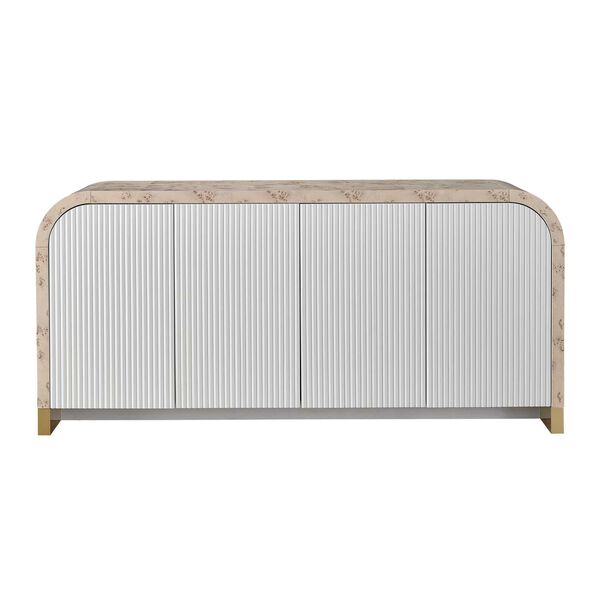 Tranquility Mantra Natural and Gold Sideboard, image 1