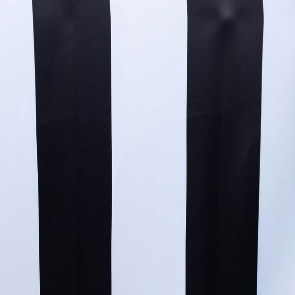 Awning Black and Fog White Stripe 120 x 50-Inch Blackout Curtain Single Panel, image 6