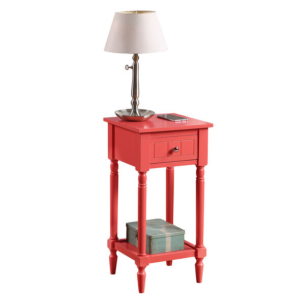 French Country Coral 28-Inch Khloe Accent Table, image 7