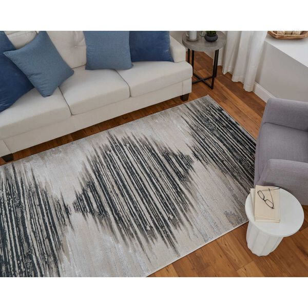 Micah Black Silver Taupe Area Rug, image 4