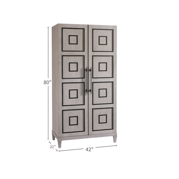 Midtown Flannel Armstrong Armoire, image 3