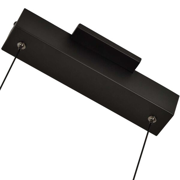 Ferro Black Adjustable Four-Light Integrated LED Chandelier, image 6