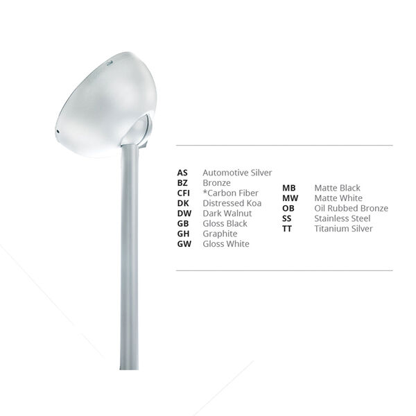 Titanium Silver Ceiling Fan Slope Ceiling Kit, image 1