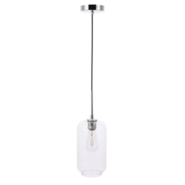 Collier Chrome Six-Inch One-Light Mini Pendant with Clear Glass, image 5