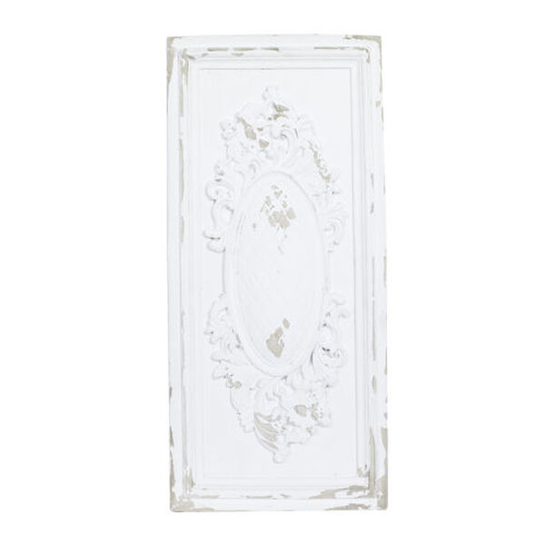 White Ornamental Fiberglass Wall Decor, image 2