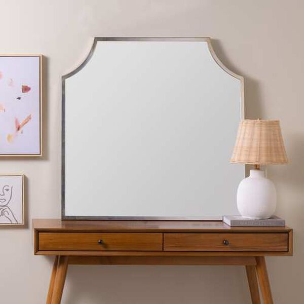 Simone Silver Leaf Wall Mirror, image 1