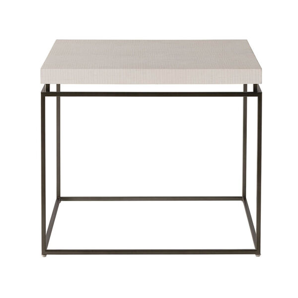 White and Black 24-Inch End Table, image 1