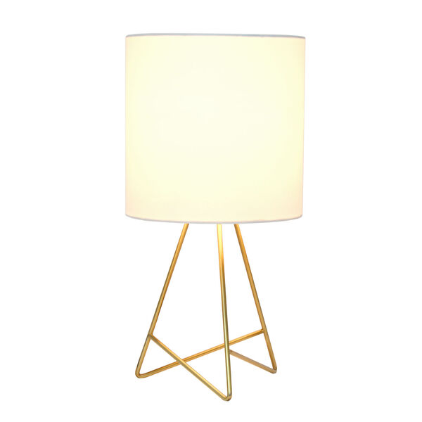 Wired Gold White One-Light Table Lamp, image 2