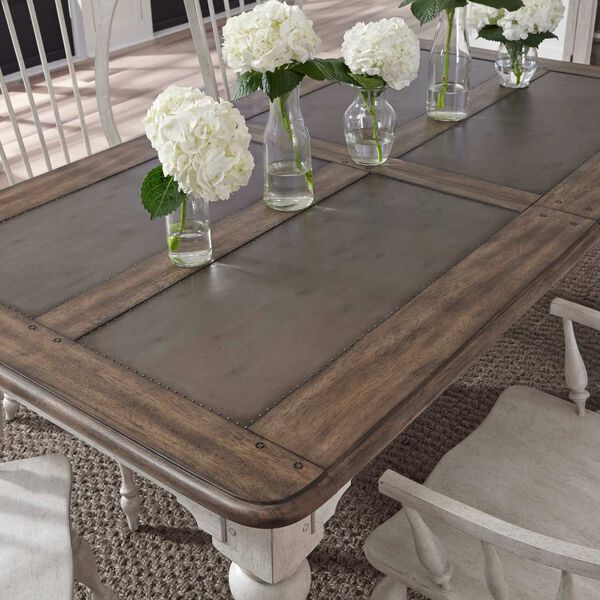 Glendale Estates White Extendable Dining Table, image 4