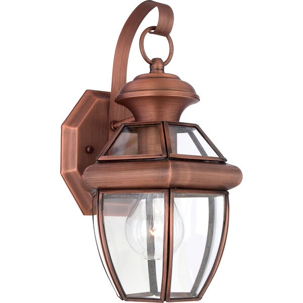 Newbury Aged Copper 12.5-Inch One-Light Outdoor Fixture, image 1