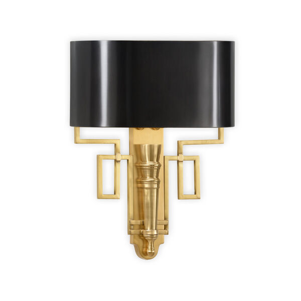 Orpheum Antique Brass and Charcoal Wall Sconce, image 1