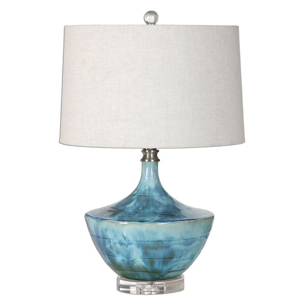 Chasida Blue One-Light Ceramic Lamp, image 1