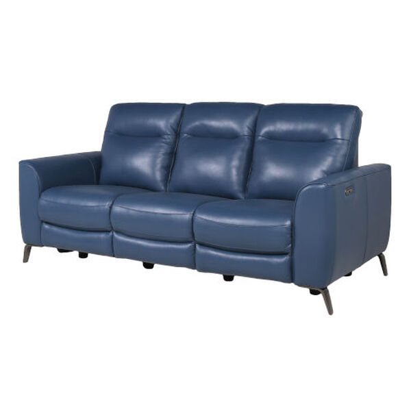Sansa Ocean Blue Power Reclining Sofa, image 4