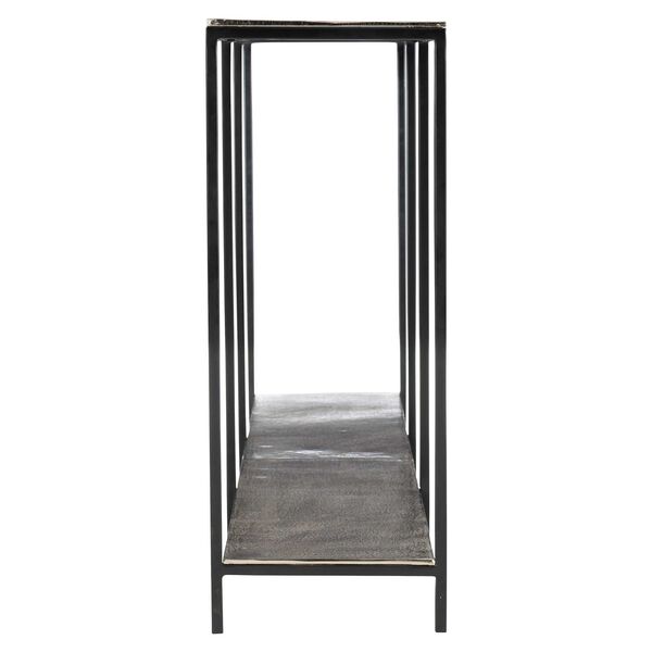 Equinox Black and Nickel Console Table, image 4