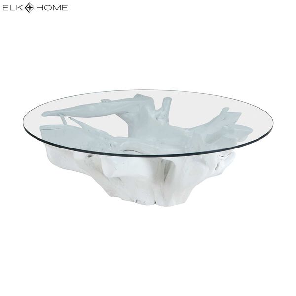 Teak Furniture White Coffee Table, image 2