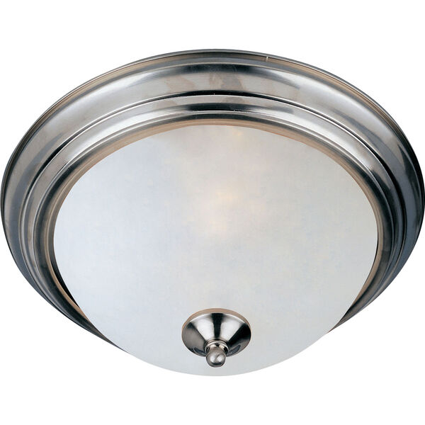 Essentials - 584x Satin Nickel Fifteen-Inch Flushmount with Frosted Glass, image 1