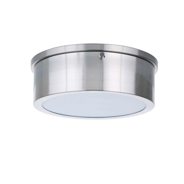 Fenn Brushed Polished Nickel 9-Inch LED Flushmount, image 1