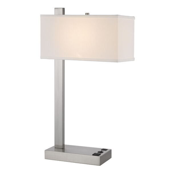 Drancy Brushed Steel One-Light Desk Lamp, image 6
