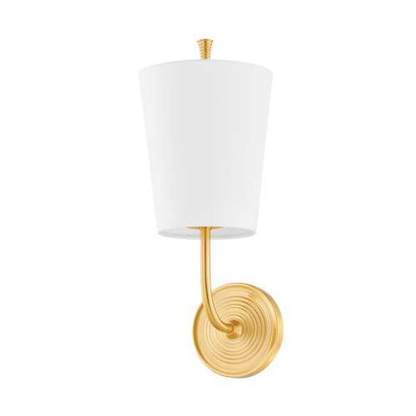 Gladstone Aged Brass One-Light Wall Sconce, image 1