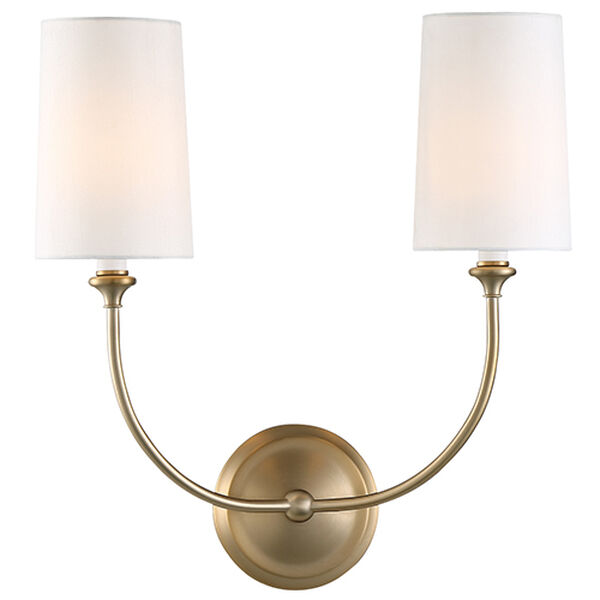 London Gold Two-Light Wall Sconce, image 1