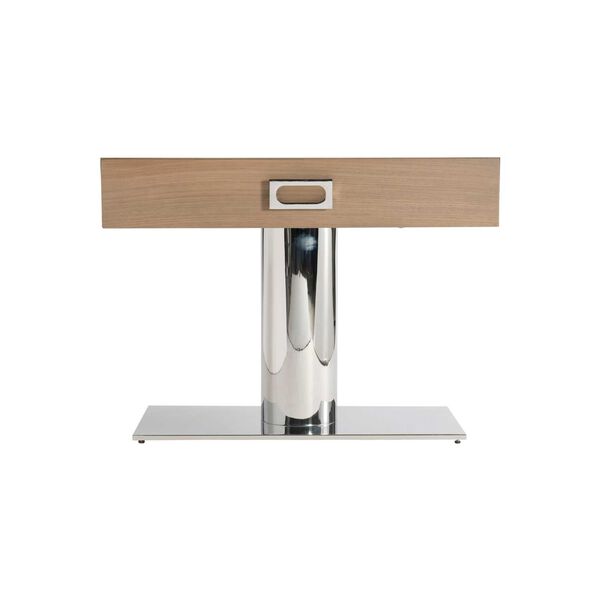 Modulum Natural and Stainless Steel Nightstand, image 3