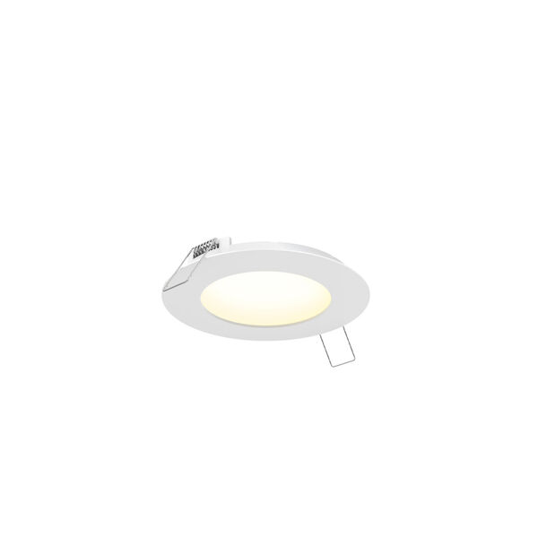 White Four-Inch Round LED Panel Light, image 1