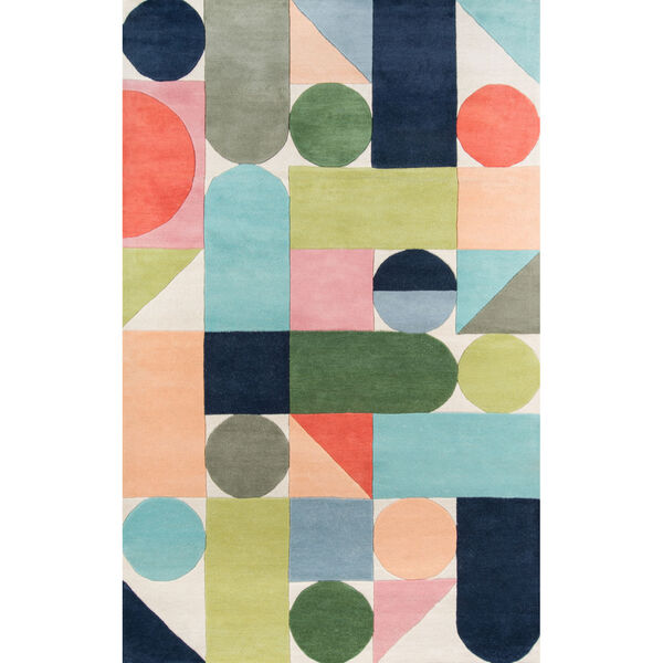 Delmar Wright Multicolor Rectangular: 3 Ft. 6 In. x 5 Ft. 6 In. Rug, image 1