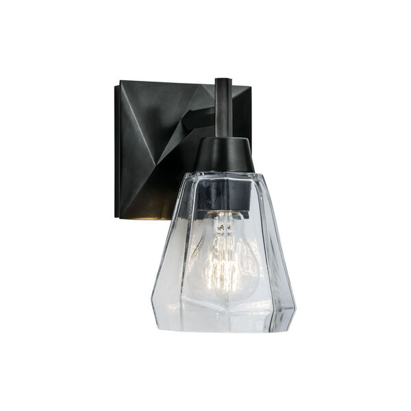 Arctic Acid Dipped Black One-Light Wall Sconce, image 1
