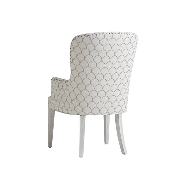 Oyster Bay White Upholstered Arm Chair, image 2