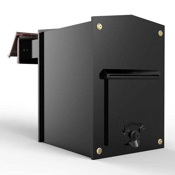 Letta safe Black 11-Inch Wall or Column Mount Mailbox, image 1