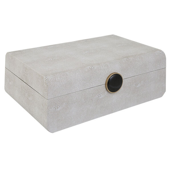 Lalique White Shagreen Box, image 1