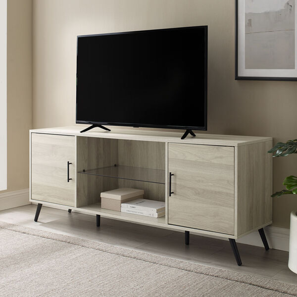 Nora Birch TV Stand with Two Door, image 6