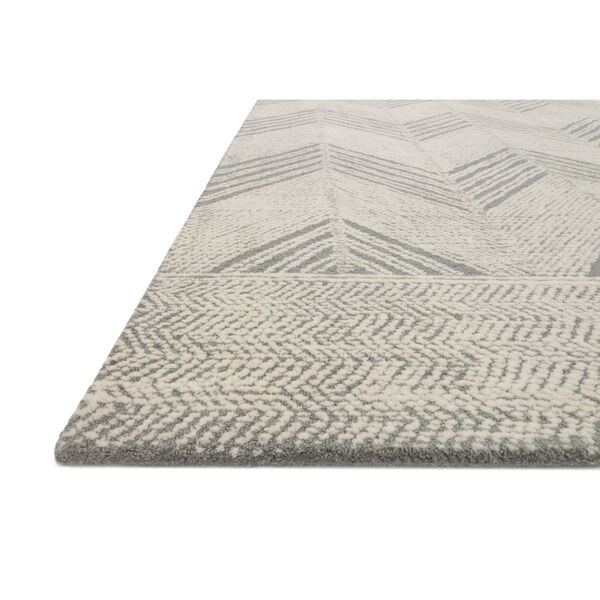 Crafted by Loloi Kopa Grey Ivory Runner: 2 Ft. 6 In. x 7 Ft. 6 In., image 5